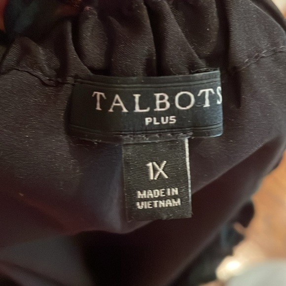 Talbots Multicolor Plaid Ruffle Blouse - Picture 6 of 8